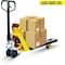 5Seconds Brand Steel Pallet Jack, 5000lb Cap., 48 x 27 Fork Size, Adj. Pallet Jack with Scale  Yellow & Black 555011 - alternate 2